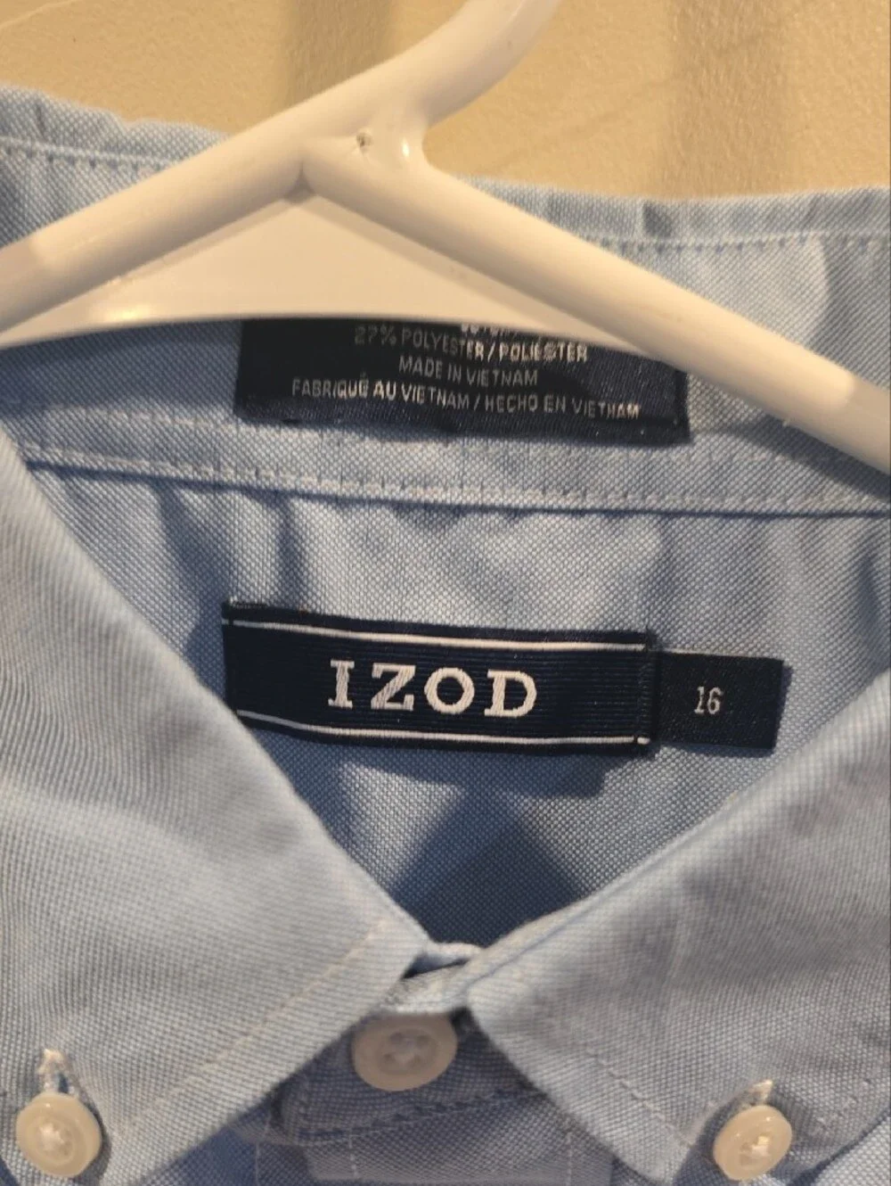 Izod and Children's Place Boy's Light Blue Button-Down Oxford Shirts